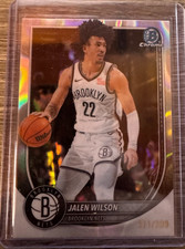 2025-26 Bowman Chrome Lava Refractor /399 Jalen Wilson #BCV-60 Nets