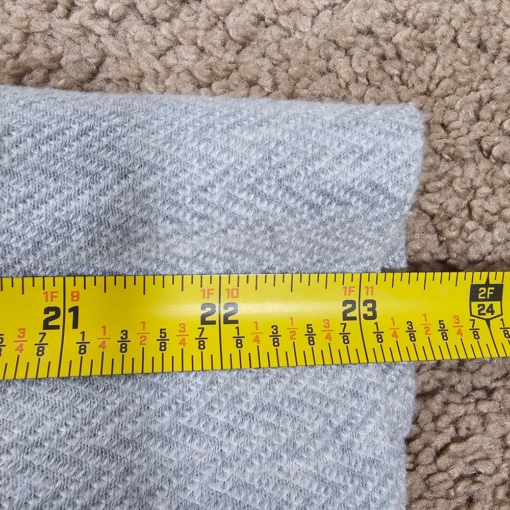 Zara Basic sGray Coat Herringbone Jacket Zip Up P… - image 9