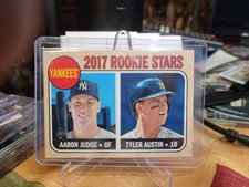 2017 Topps Heritage - Rookie Stars Aaron Judge, Tyler Austin #214 (RC)