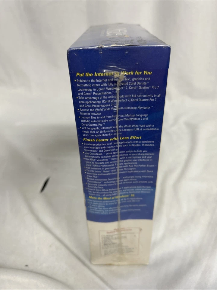1996 VINTAGE Corel Office 7 Professional NEW IN BOX SEALED - Image 2 of 4