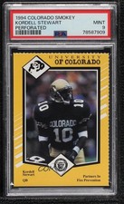 1994 Smokey Bear University of Colorado Buffaloes Kordell Stewart PSA 9 0kd8