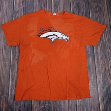 Denver Broncos Shirt Tee Mens XL Orange NFL Football Peyton Manning 18 Delta