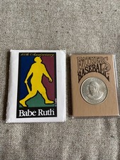 Babe Ruth Fathers of Baseball Nickel-Silver Coin and Booklet 1993