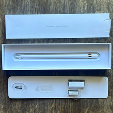Apple Pencil 1st Gen White Stylus w/ USB-C Adapter, Lightning Adapter, Extra Tip