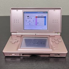Nintendo DS Lite Metallic Rose Gold Pink Console Tested Need Repair
