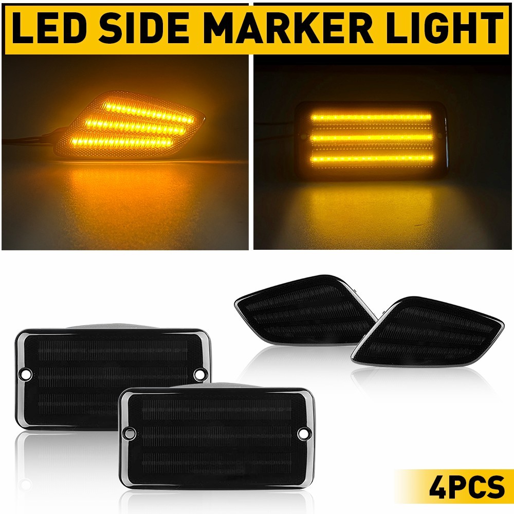 Fender Side Marker Lights Bumper Turn Signal Lamp For 97-06 Jeep Wrangler TJ EXV thumbnail 20