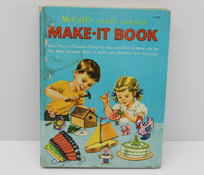 Vintage McCall's Giant Golden MAKE-IT BOOK 1953 Hardback Kids Crafts & DIY