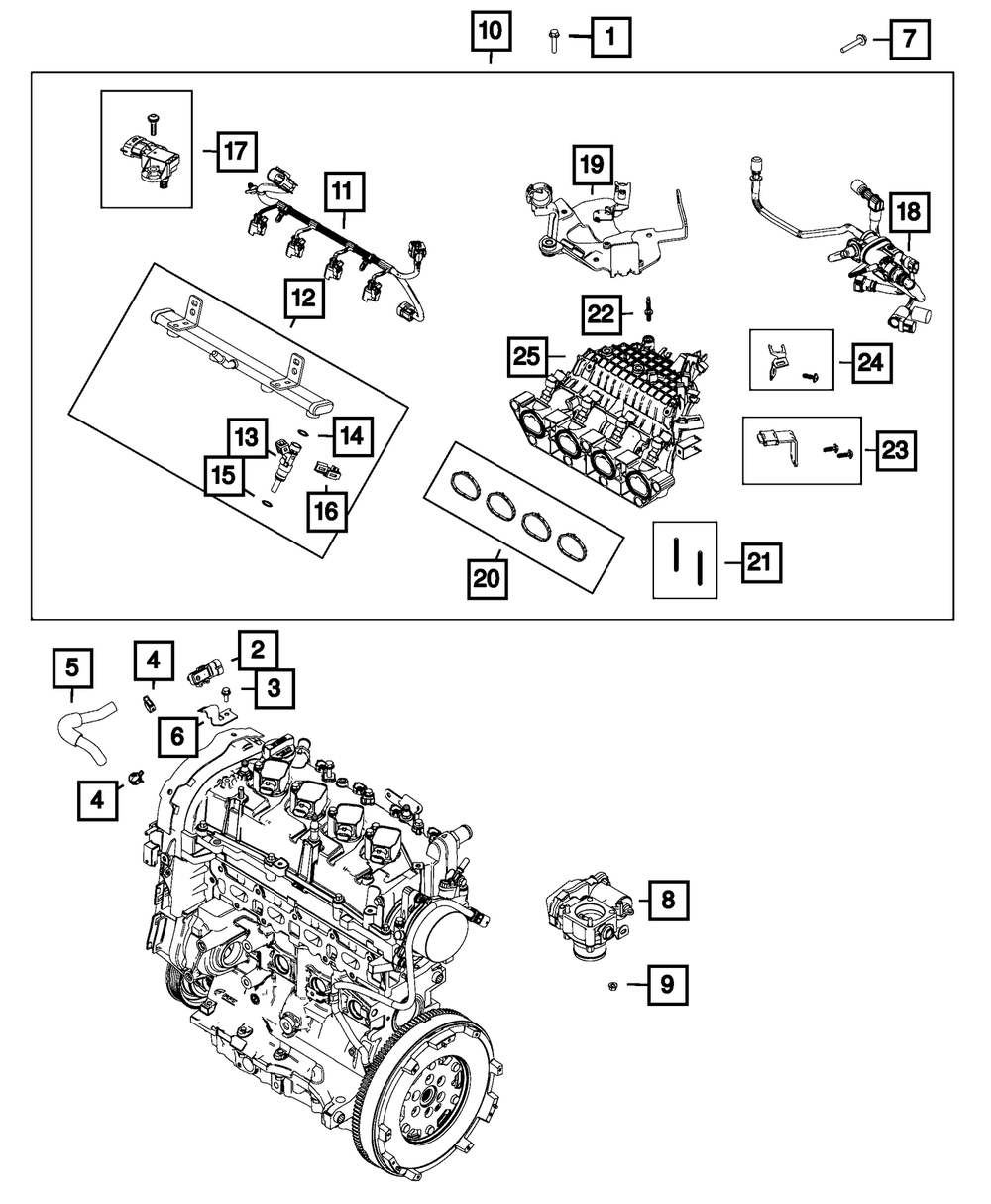 Genuine Mopar Intake Manifold 68364192AA OEM Replacement