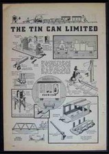 Large Scale Backyard Train 1940 HowTo build PLANS