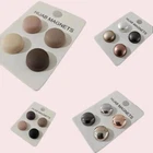 SNAG FREE HIJAB MAGNET PINS MATTE  Metallic (SET OF 4) Brooch Strong NEW COLOURS