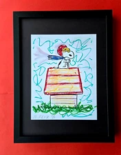 🔥 Aidan Flux - Snoopy Pop Art  | Unique Mixed Media Artwork 1/1 Hand Signed COA