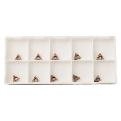 10 Pcs TMPT080204N For Pneumatic Chamfering Machine Part Carbide Turning Inserts