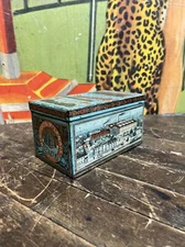 VINTAGE C. 1910 SCAPINI BISCUITS TIN CAN SIGN FRENCH FACTORY PARIS FRANCE FOOD