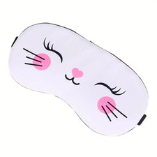 Eye Mask Sleep Mask - New - White Cat