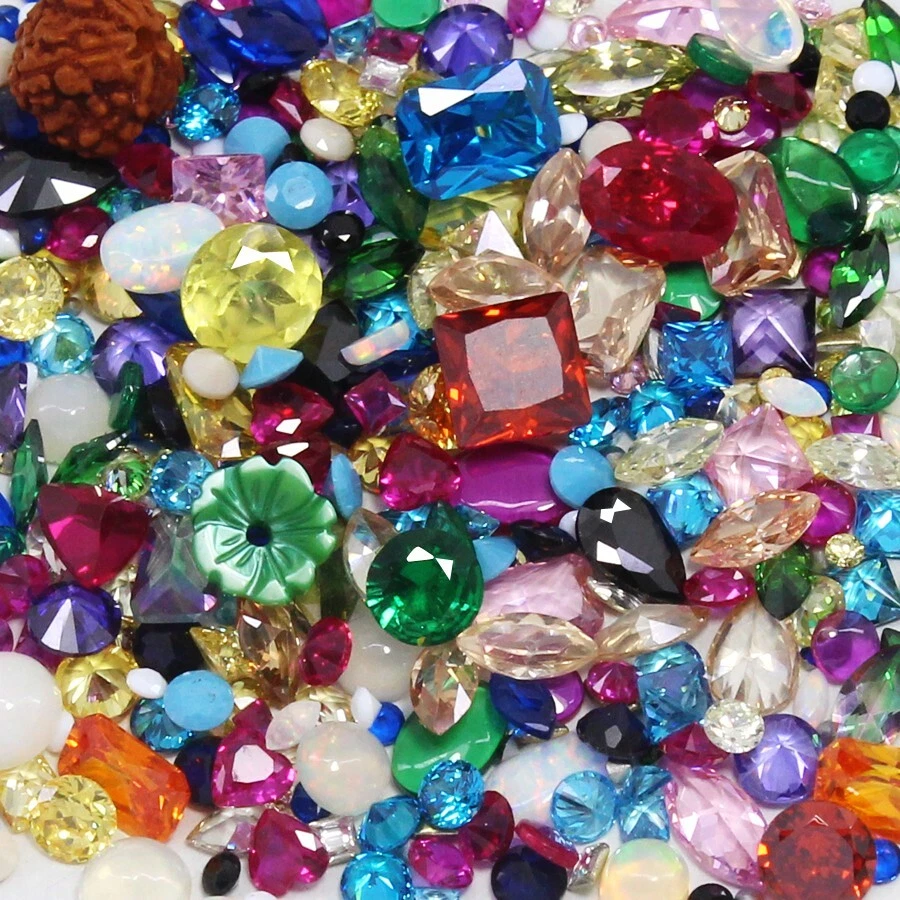 128 piezas Certificado Natural MOGOK Rubí Zafiro Turquesa Cianita Esmeralda Amatista Foto 4 de 4