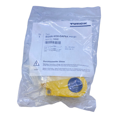 Turck Bi20R-W30-DAP6X-H1141 Näherungssensor 14042 PNP 10-30 V DC 200mA Turck Bi2