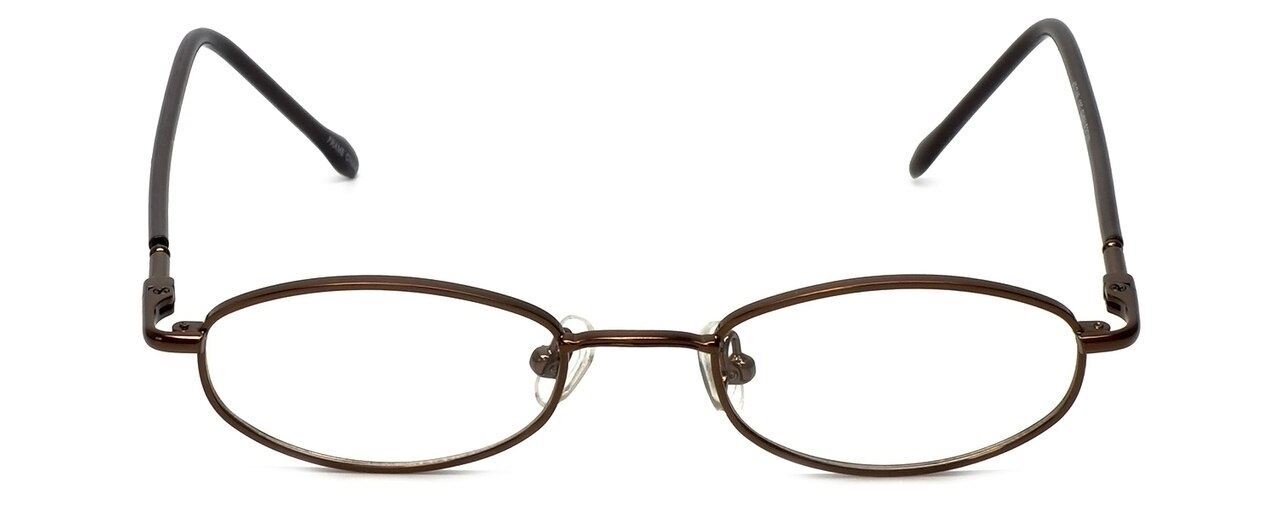 FlexPlus Multi-Focus Lens Blue Light Reading Glasses Model 96 Shiny-Brown 43mm