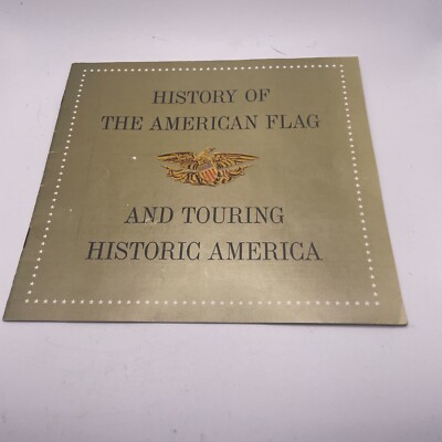 1959 Photo Booklet Ad  History of the American Flag & Touring Historic America