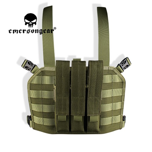 EMERSONGEAR MP7 Tactical Chest Rig W/ Magazine Pouch Mag Bag Molle Plate Carrier - Picture 4 of 38