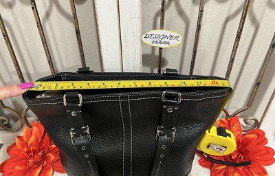 Authentic COACH Hamilton Black Leather Tote 13089 EUC! | eBay