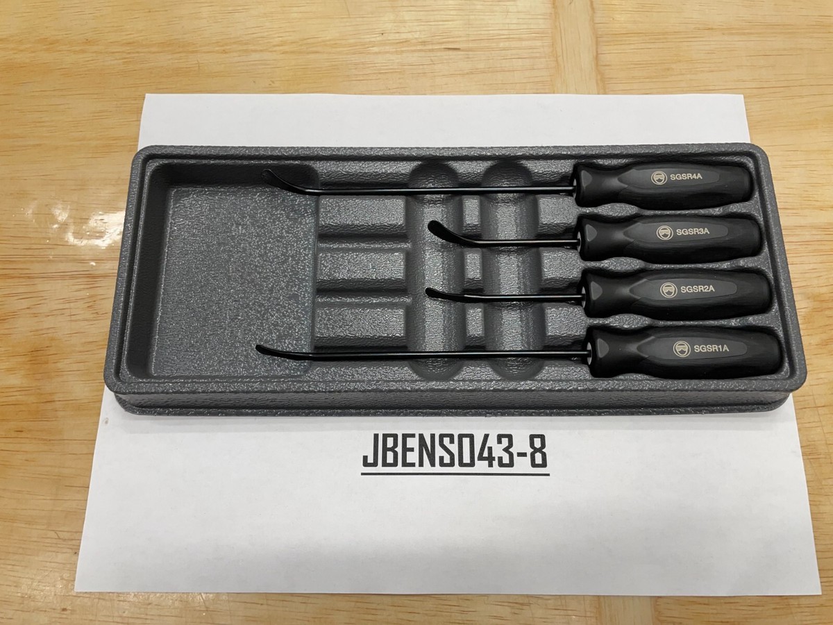 Snap-on Tools USA NEW 4pc BLACK Soft Grip Seal Removal Tool Set