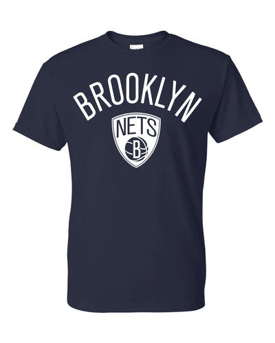 Brooklyn Nets Old Skool Logo T-Shirt - Sizes S-5XL & Youth Kids - Picture 15 of 25