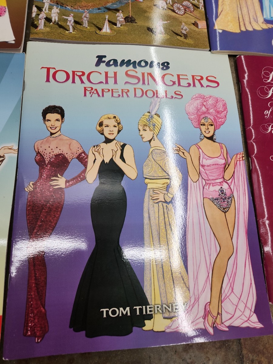 Uncut Paper Dolls Tom Tierney Assorted Paper Dolls Books Lot Of 11