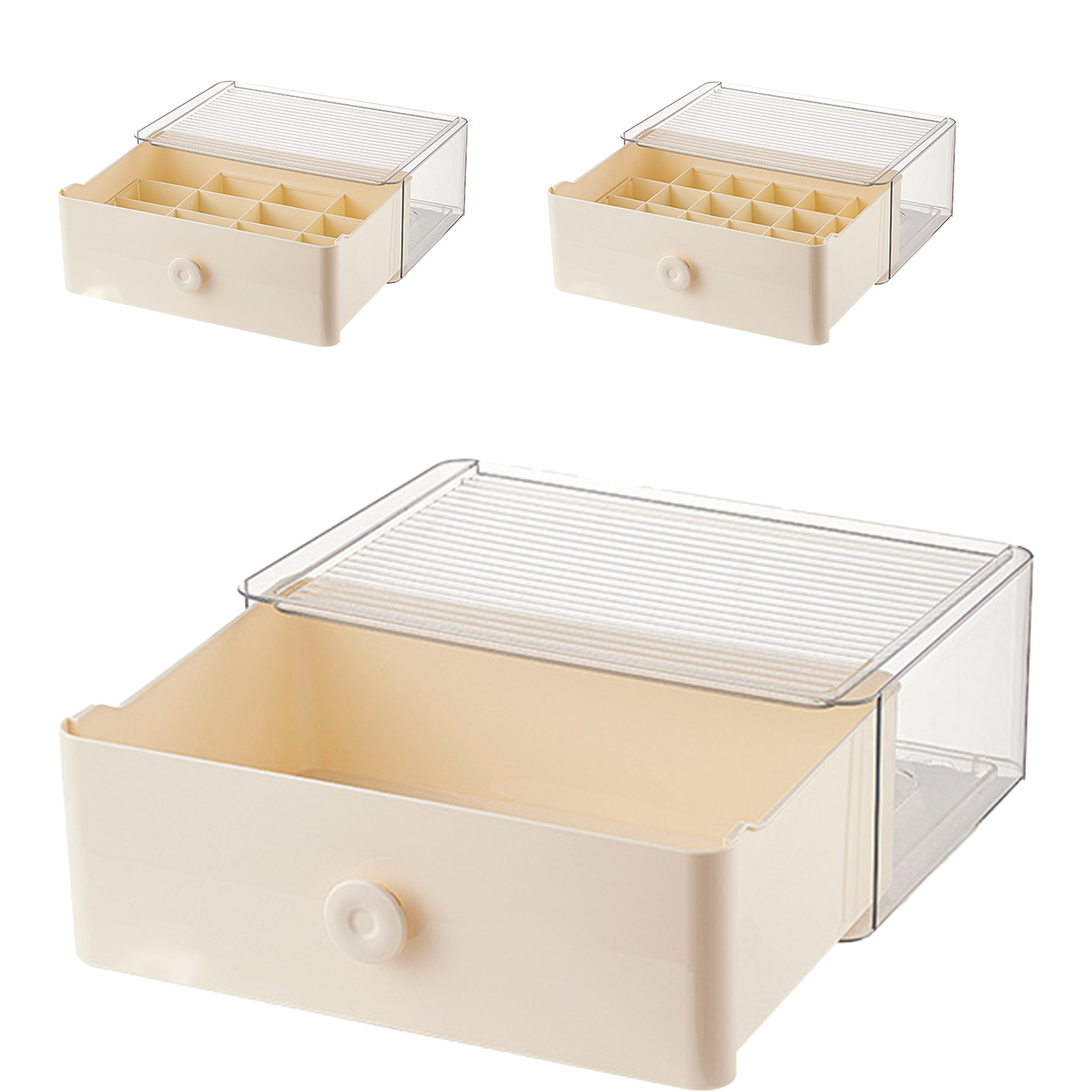 Underwear Organizer Drawer for Closet Under Shelf Basket with Detachable Divider