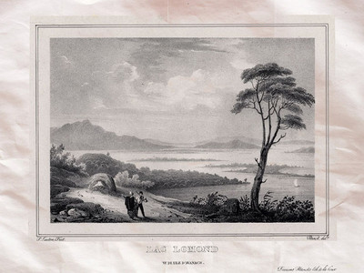 Lomond Lake Schottland Pernot 1827 Fotodruck A4
