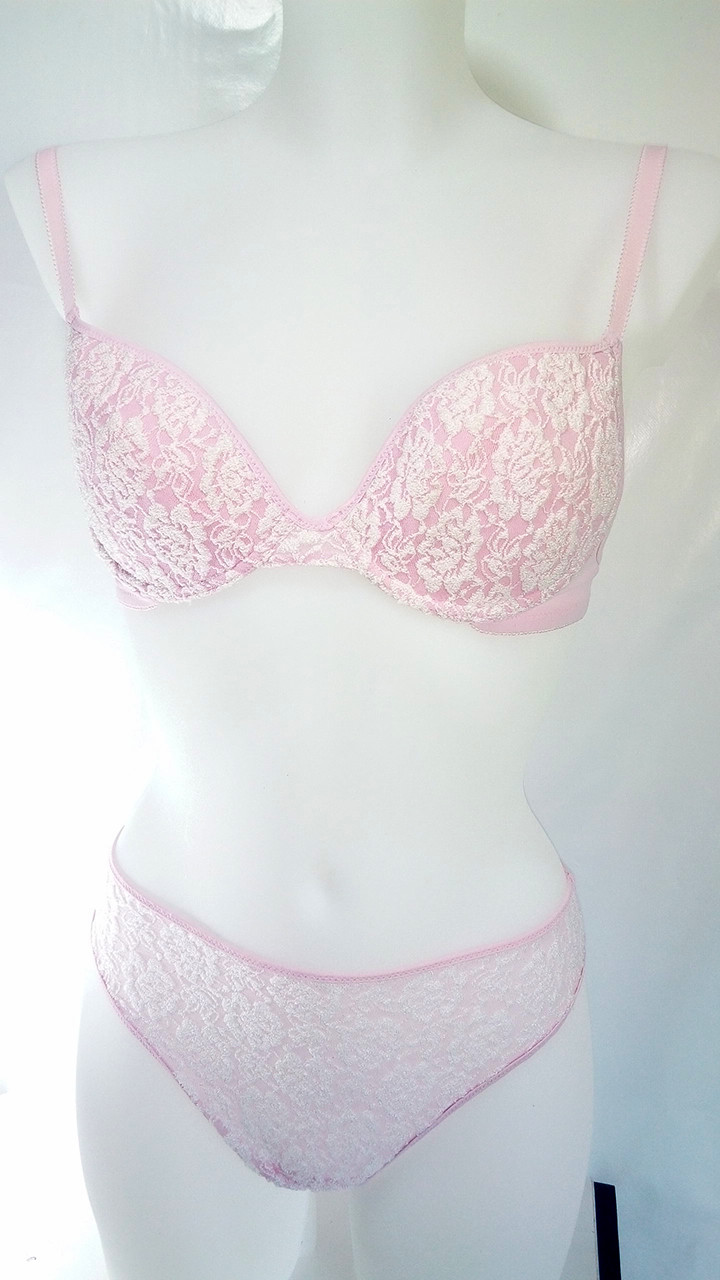 Top quality bra set lingerie MI AMI brand pink , padded bra Top quality bra set lingerie MI AMI brand pink , padded bra