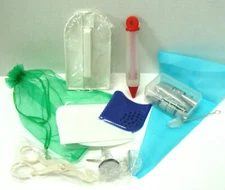 Cake Decorating Kit Set Tools Tips Pastry Icing Nozzles, Bag, Plus More - 50 pc.
