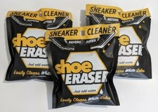 Shoe Eraser Sneaker Cleaner Easily Cleans White Soles Lot 3 Sponges New Sealed