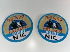 The Who | Backstage Stick On Passes | Summer 2023 Tour | NLV/Expired/Collectable
