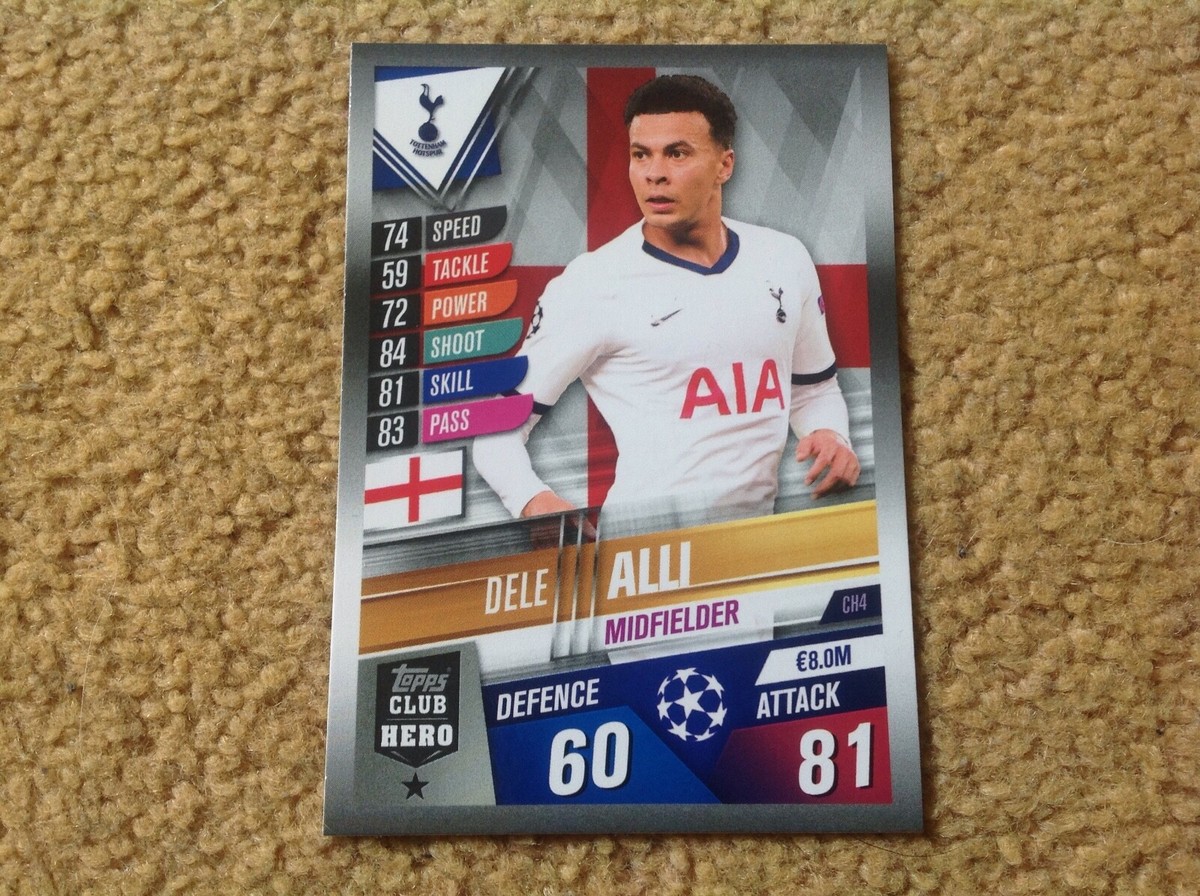 Match Attax 2019/2020 Dele Alli Tottenham FC 101 base card Mint