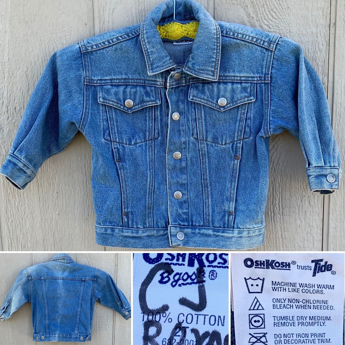 Vintage Osh Kosh B'gosh Denim Jacket 100% Cotton (Oshkosh Vintage Osh Kosh B'gosh Denim Jacket 100% Cotton (Oshkosh