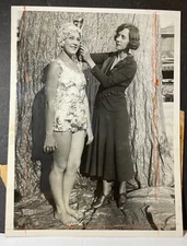 1931 Photo Peaches Browning Modeling A Glass Bathing Suit & Desgnr Mabel Manley
