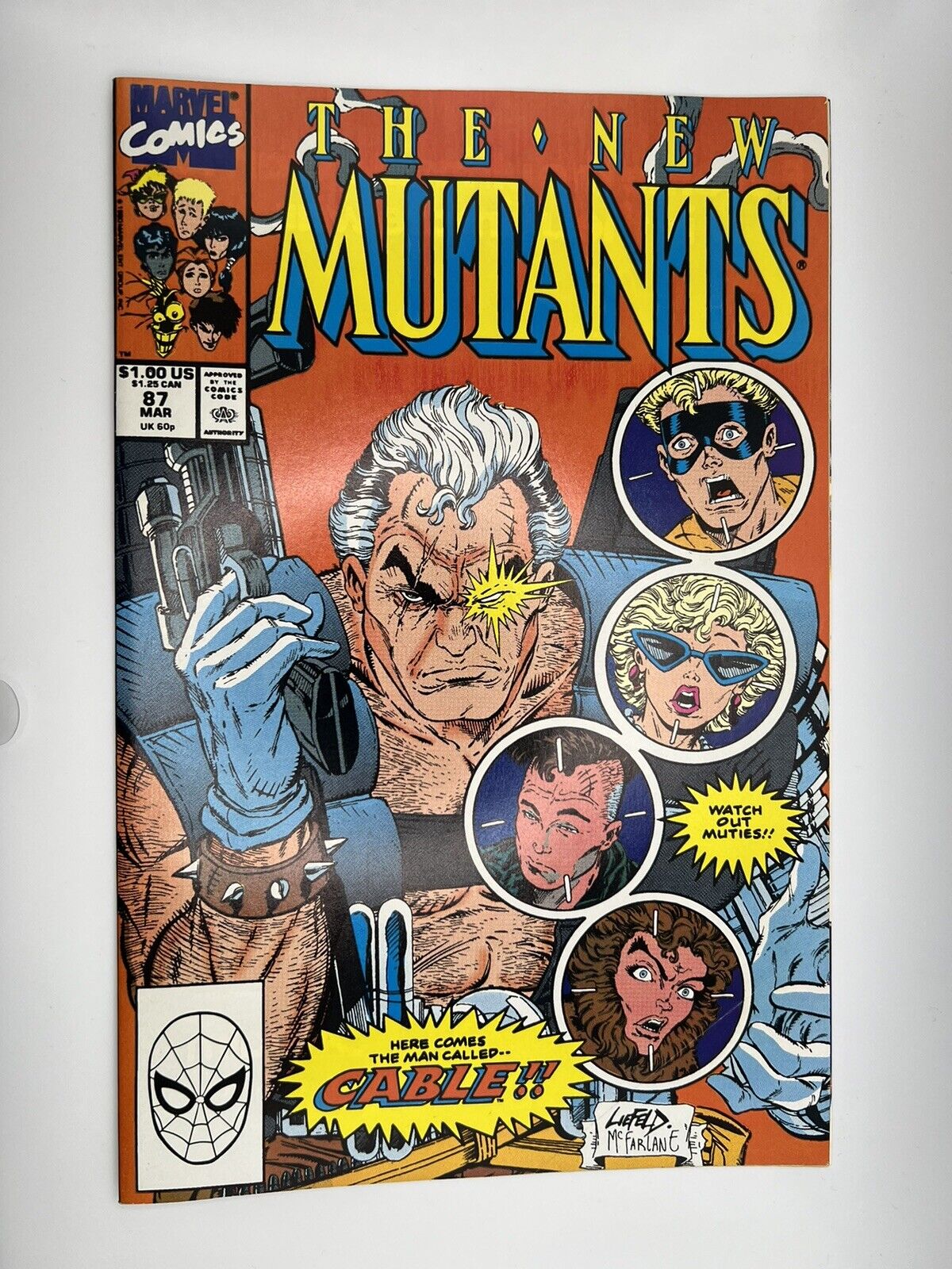 The New Mutants #87 (Marvel Comics March 1990) 1st App. Cable 🔑 Rob Liefeld Art