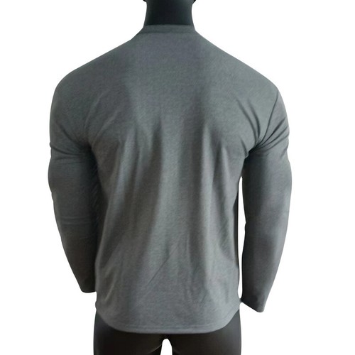 Mens Long Sleeve Grandad T shirt Pullover V-Neck Shirt Henley Tops Blouses Tee - Picture 20 of 32