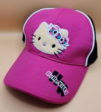 Sanrio Hello Kitty Pink and Black Girls Baseball Cap 53cm - Mint