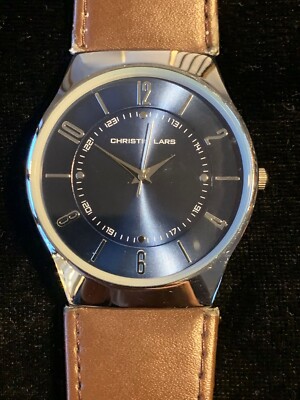 Christin Lars Leather Men s Watch