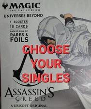 MTG Universes Beyond ASSASSIN'S CREED ACR - Choose Your Singles - Pack Fresh