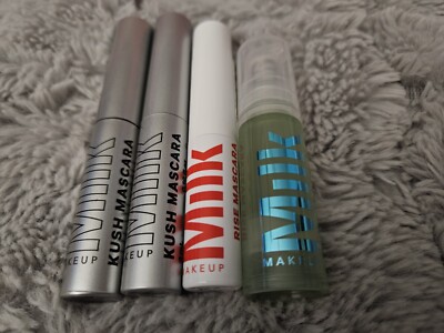 Milk Makeup Hydro Grip Primer 4ml,  milk rise mascara 3g .10 oz , 2 KUSH mascara