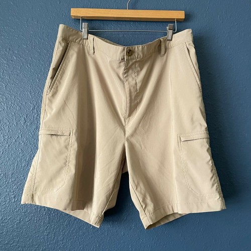 Chaps Tan Golf Shorts Cargo Pockets Men 