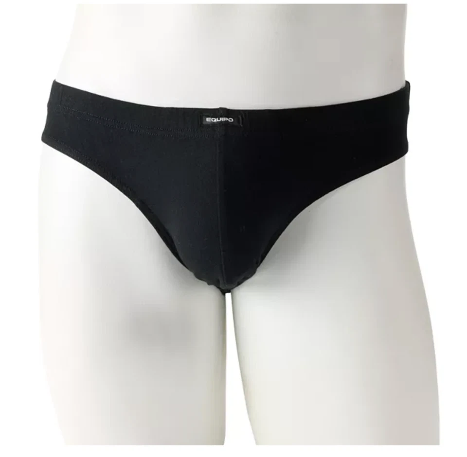 Men's Equipo 5-Pack Bikini Briefs (Black Color) No Fly Premium Cotton Underwear - Image 3 of 4
