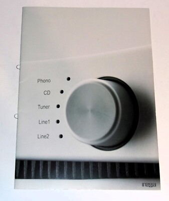 REGA Entire Line Turntable, CD, Amp Pre Brochure Specs, 12 pgs Original '90's