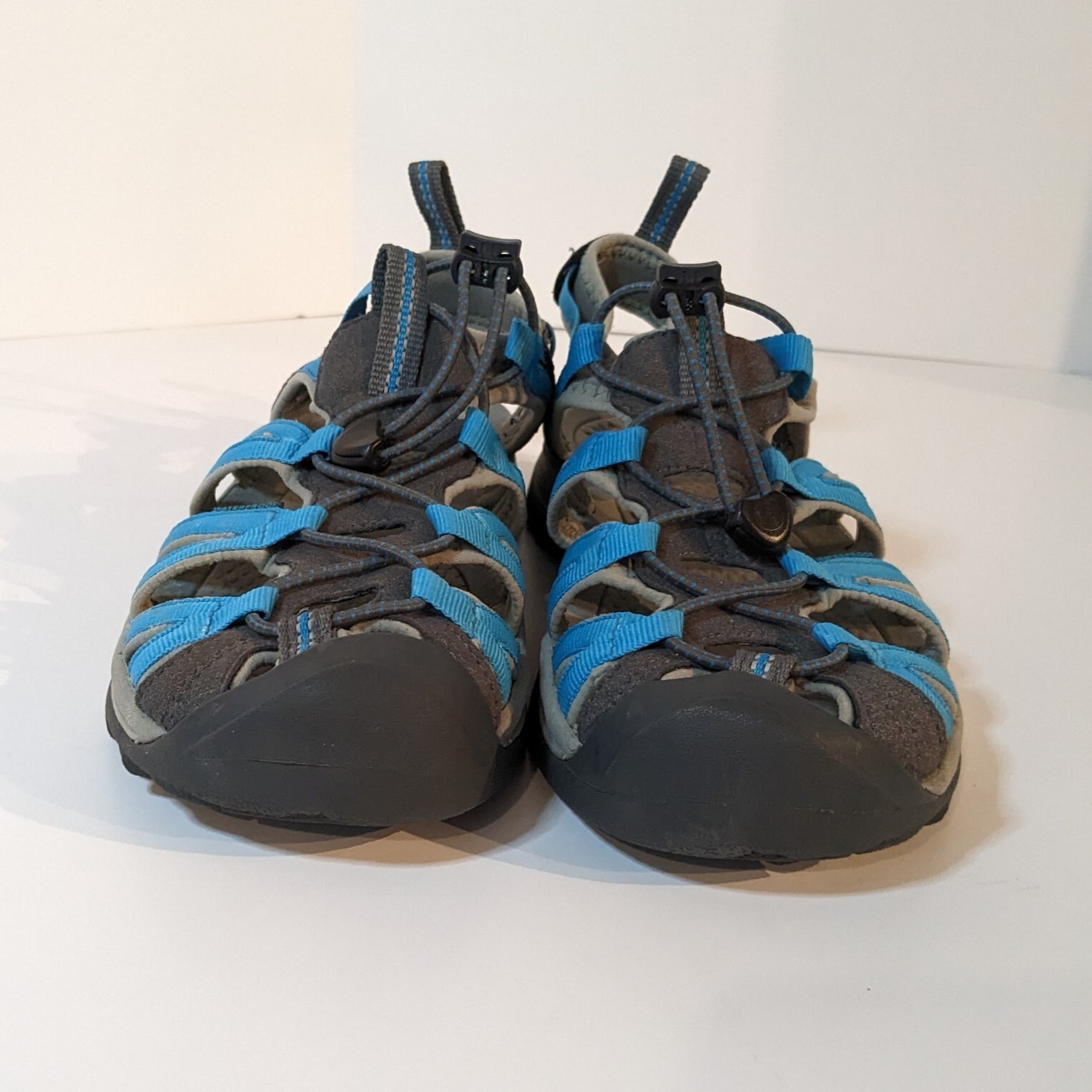 Sandalo KEEN Whisper donna taglia 10 blu grigio escursionismo sport punta chiusa scarpe da acqua