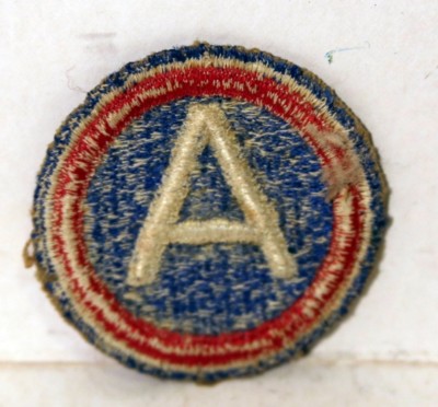 vintage military patch with 