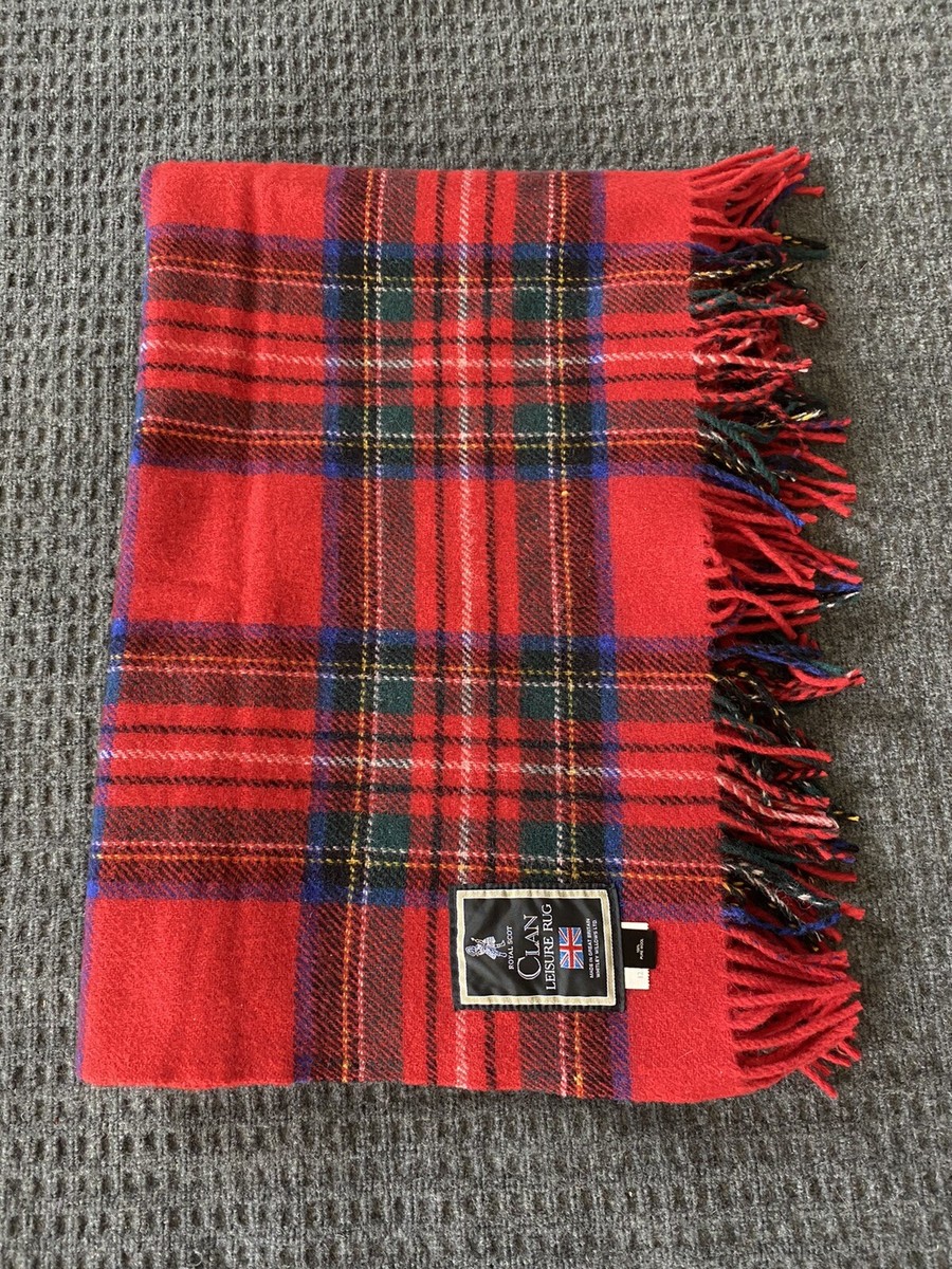  SCOT CLAN LEISURE RUG ショール　ブランケット Royal Scot Clan Leisure Rug Throw Blanket Tartan 100% Wool 51