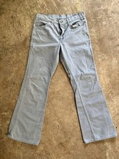 Excellent Vintage 1970s Levi  s White Tab Orange Low Rise 31x30 Light Blue