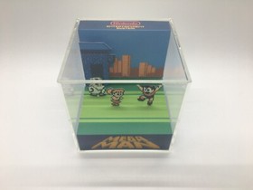Mega Man NES Original Ending Credits Scene Shadow Box Diorama Cube Rock Man